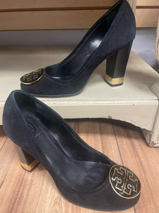 Tory Burch Size 7 Black Suede Pump