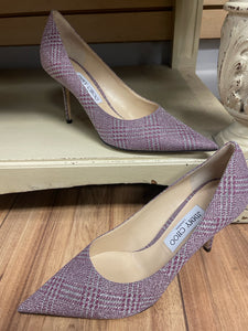 Jimmy Choo Size 39 1/2 Candyfloss Leather Pump