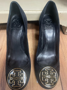 Tory Burch Size 7 Black Suede Pump